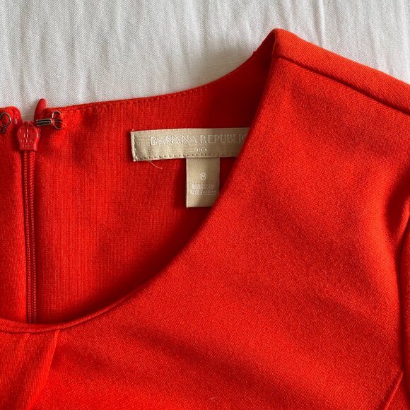 Banana Republic Red Dress (sz 8) - Picture 8 of 12